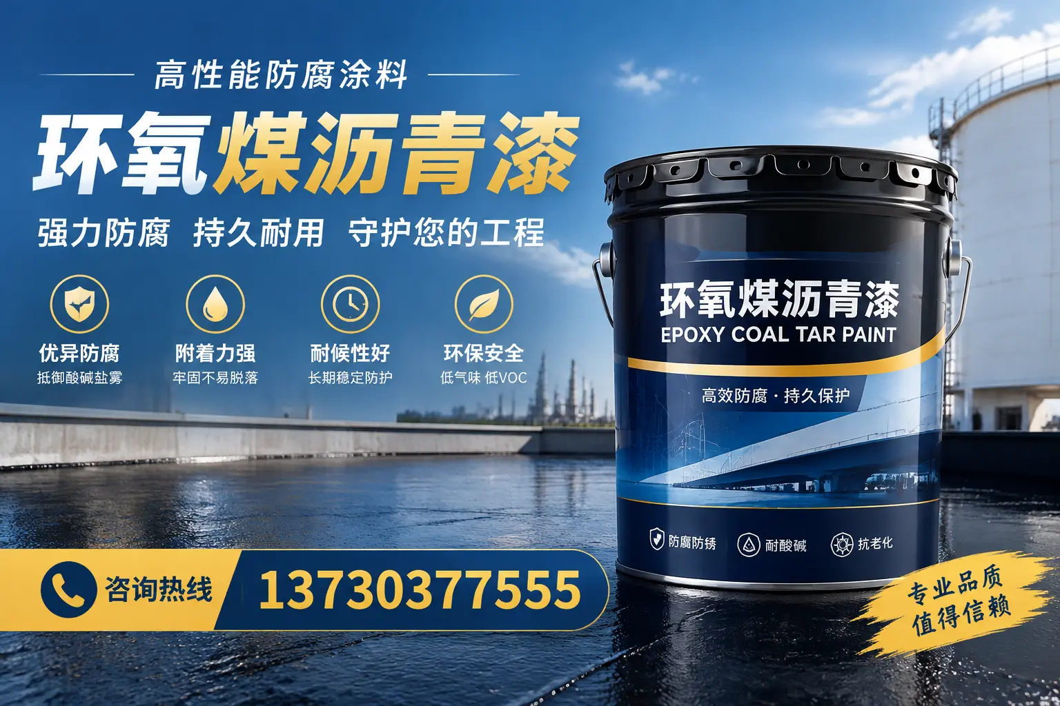 环氧煤沥青漆的耐久性分析，适合马鞍山的使用场景